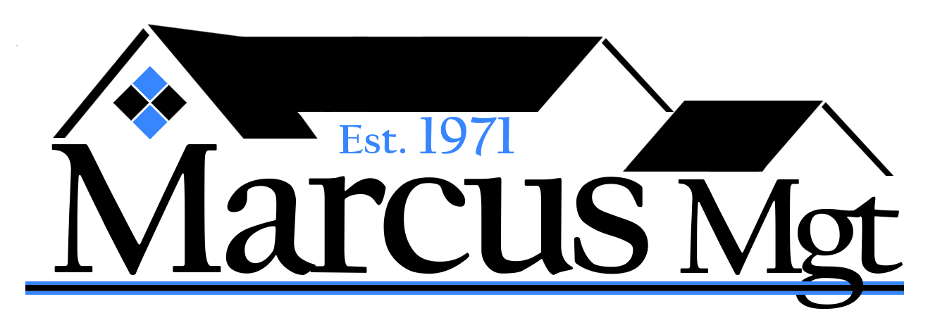 Marcus Management logo in black against a white background