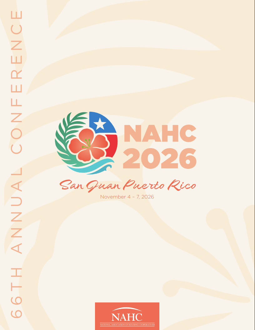 65th Annual Conference NAHC 2025 prospectus cover. Yellow, green and blue gradient with image of Savannah tree.